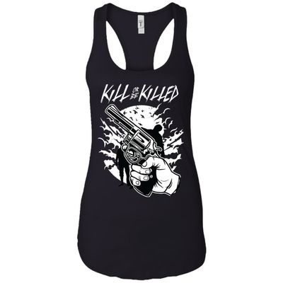 Zombie Shooter - Horror Art - Women’s Racerback Tank Top $19.97