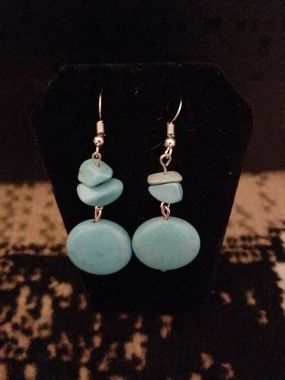 Turquoise Drop Earrings $8.00