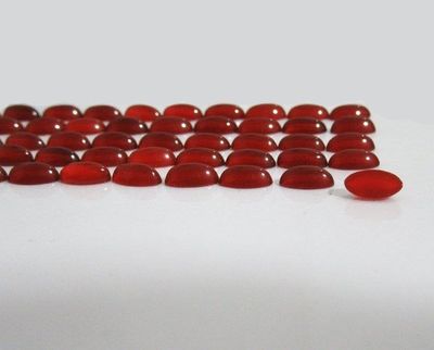 Calibrate size Marquise Carnelian Wholesale Gemstones for Jewelry, 50 Carnelian Marquise Cabochons, 6x3.7mm Gemstones 20.43 carat $50.01