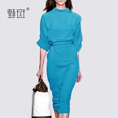 Slimming Curvy Fall Pencil Skirt Dress - Bonny YZOZO Boutique Store