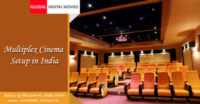 Global Digital Movies is specialized service provider for modernized Multiplex Cinema Setup in India. We can start our services in Metro Cities and Big Towns with highest rates of return. Know more Call: +91-9313898934 or Visit https://www.globaldigitalmo...