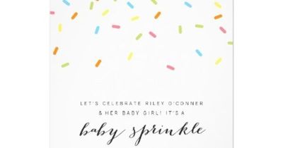Leaning more towards a baby sprinkle for little miss!