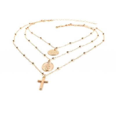 Simplee Statement multilayer golden chain necklace women Fashion jewelry long necklace streetwear Party charm women accessories kr34.94