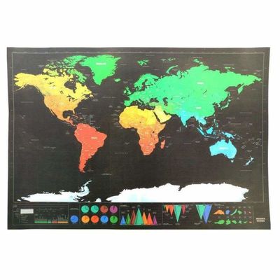 Scratch Off World Map Travel Tracker $19.62