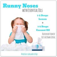 Home remedy for runny noses #cold #flu #essentialoils by leah