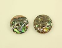Abalone Shell 15 mm Round Magnetic Non Pierced Clip On Earrings $30.00 Designed by LauraWilson.com