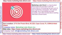 Create a Residential Mailing List

At Marketing Lists Direct, we are providers of the mailing lists that your small business needs to drive your marketing efforts. To buy a mailing list for marketing, you can simply submit a request form, call us, or us...