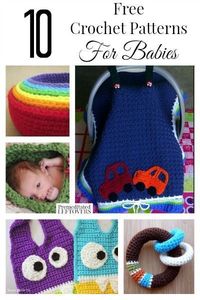 Are you looking for free crochet patterns for babies? Here are 10 free crochet patterns for anything from toys to clothing that make great handmade gifts.