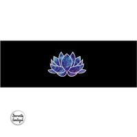 Reiki Charged Blue Lotus Yoga Mat Mandala Ohm Meditation Mat Lotus Bohemian Design Exercise Mat $92.00