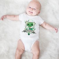 Lovely Green Snake Print Baby Bodysuits Summer Clothes For Boys Girls $18.99