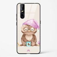 Sleepy Owl Glass Case Phone Cover from Myxtur